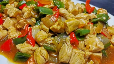 Китайская курица с овощами
